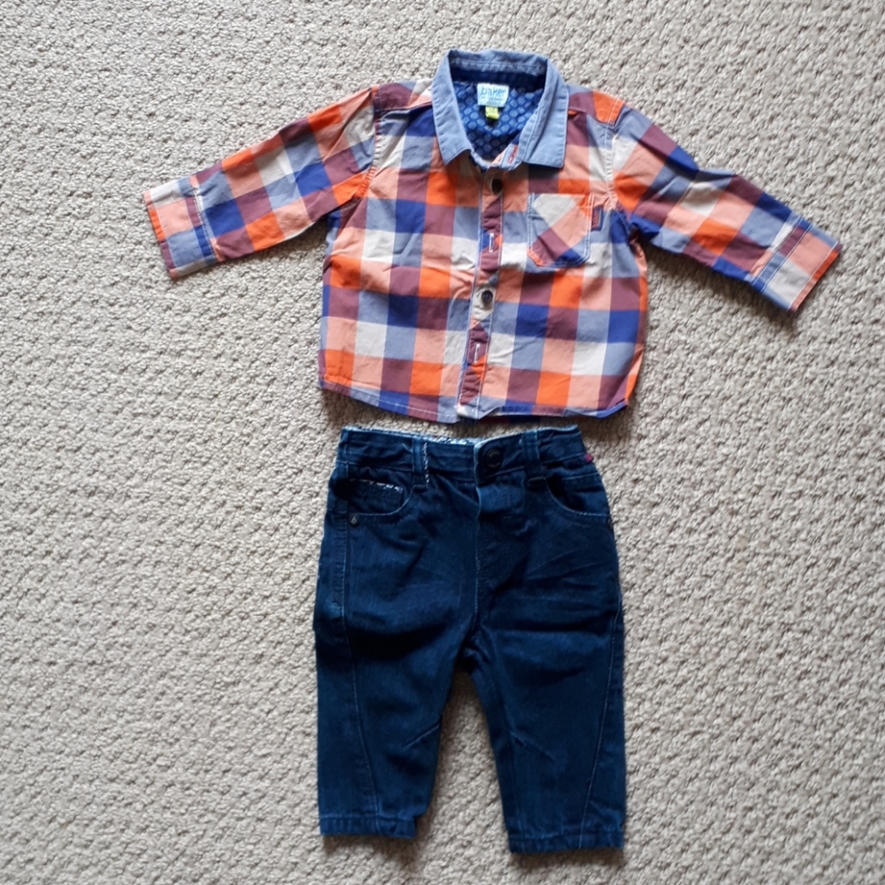 Baby Boy Ted Baker Shirt & Pants 3-6 Months